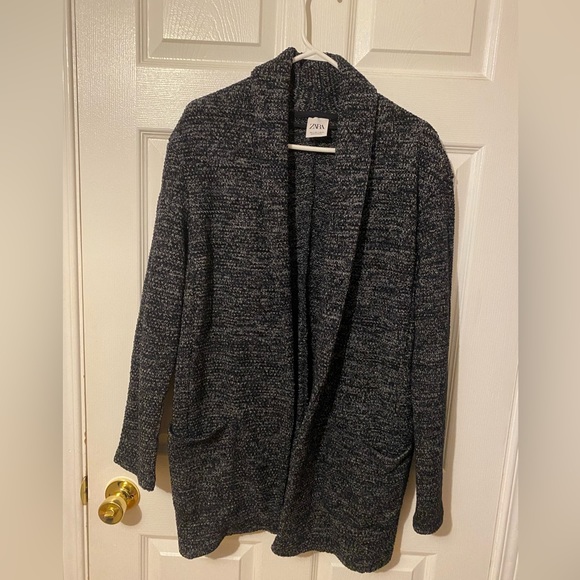*SOLD* Zara Man Salt & Pepper Cardigan (S) - Picture 1 of 2